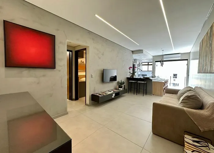Moderno Flat Rio - Alto Padrão - Posto 6 Apartamento Rio de Janeiro
